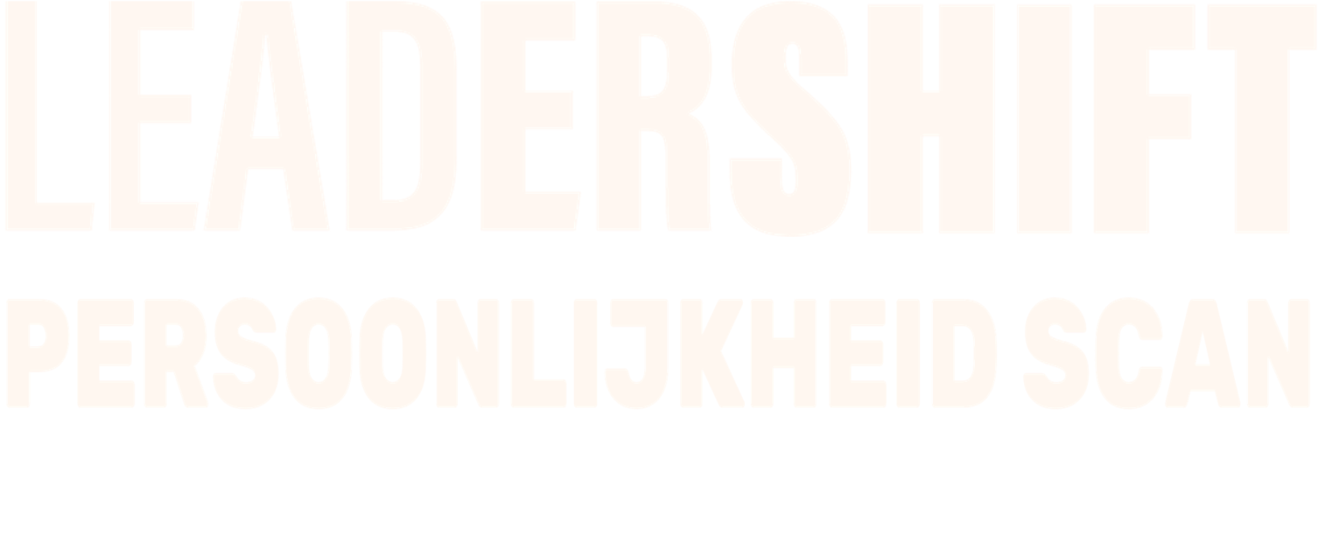 Leadershift Persoonlijkheid Scan